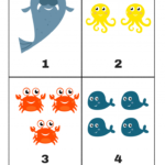 Ocean Animals Counting Worksheets
