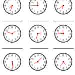 What Time Is It? - 1 Minute Intervals What Time Is It? 1 Minute Intervals Worksheet