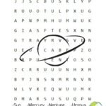 Outer Space Word Search | Activity Shelter