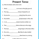 Present Tense Worksheets Present Tense Worksheets for Grade 4 – Your Home Teacher