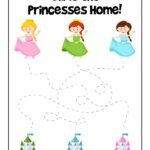 Princess Line Tracing Guide Worksheet | Woo! Jr. Kids Activities …