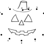 Pumpkin or Jack-o-Lantern – Connect the Dots by Lowercase Letters …