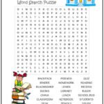 School Days Word Search Puzzle | Print it Free