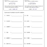 Scientific Notation Worksheets