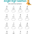 First Grade Single Digit Addition Worksheets - Worksheets Day