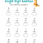 Single-digit Addition Math Worksheets & Free Printables – Kidpid