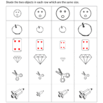 Same Size Worksheets Size Worksheets – Bigger, Smaller or the Same Size