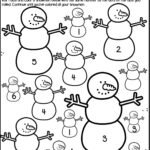 Snowman Counting Worksheets - Number Six Snowman Counting Worksheet