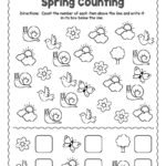 Spring Counting Worksheet