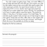 Summary Worksheets 5th Grade