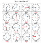 Telling The Time 5 Minute Intervals Worksheets