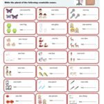 Plural Nouns Worksheets The plurals: English ESL worksheets pdf & doc