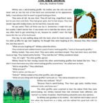 The Ugly Giraffe Reading Comprehension Worksheet – Have Fun Teaching