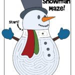 Winter Maze Frosty Snowman Labyrinth Maze | Woo! Jr. Kids Activities : Children’s …
