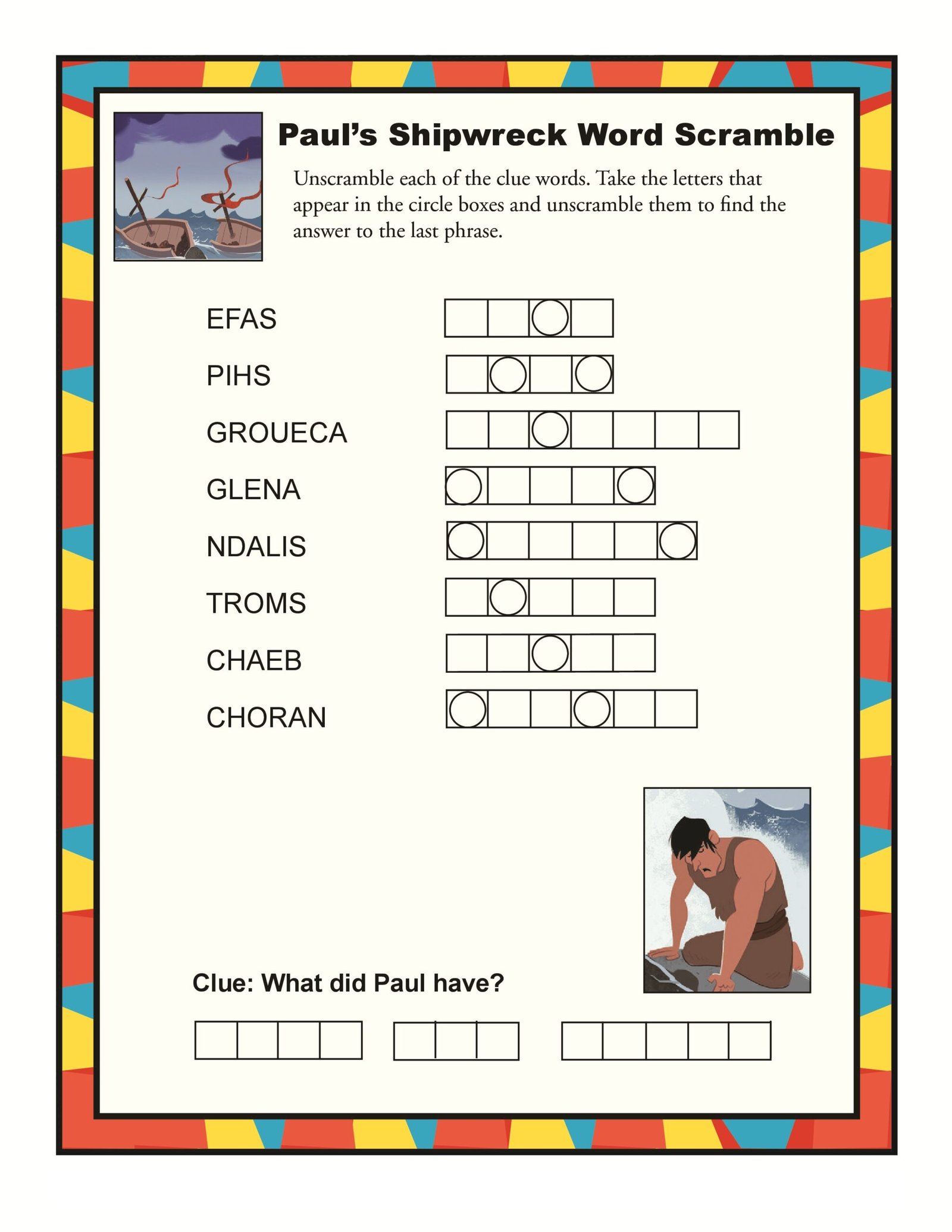 Word Scrambles for Kids | Activity Shelter