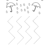 Zig Zag Line Tracing Coloring Page – Twisty Noodle