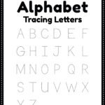 Alphabet Worksheet, Tracing Letters – Free Printable PDF
