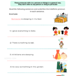 Indefinite Pronouns Worksheets Indefinite Pronouns Worksheets for Grade 1 – Kidpid