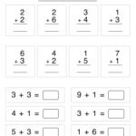 Addition Worksheets For Class 1 Addition Worksheets for Grade 1 with Answer Key