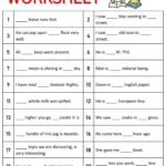 English Grammar Exercises Worksheets Free English Exercises Worksheets
