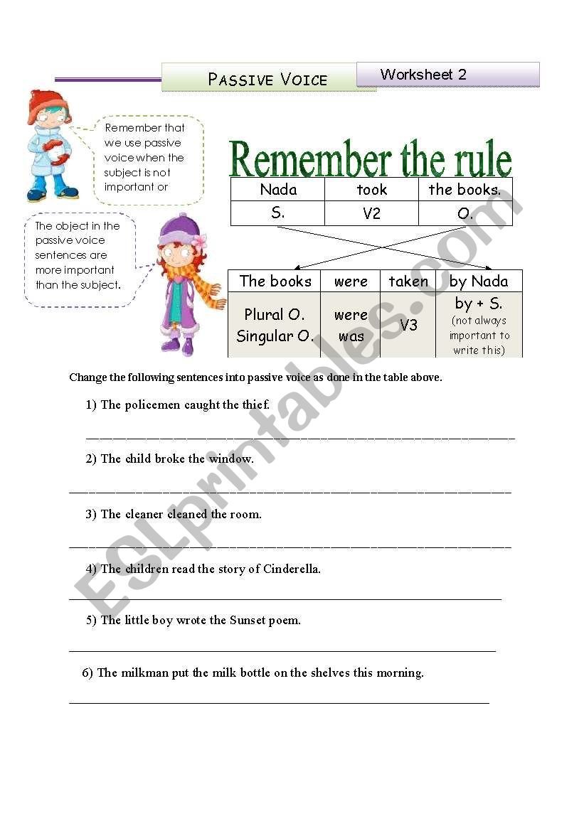 Passive Voice (PAST SIMPLE)_3 pages of 3 different exercises - ESL ... Passive Voice (PAST SIMPLE)_3 pages of 3 different exercises - ESL ...