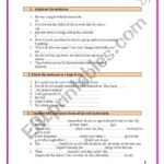 7 PAGES OF ADVANCED GRAMMAR EXERCISES WITH A KEY – ESL worksheet by …
