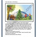THE BEAR AND THE TWO TRAVELLERS – ESL worksheet by macomabi