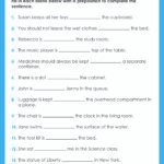 Preposition Worksheets For Class 3 Preposition Worksheets for Class 3 | Grade1to6.com