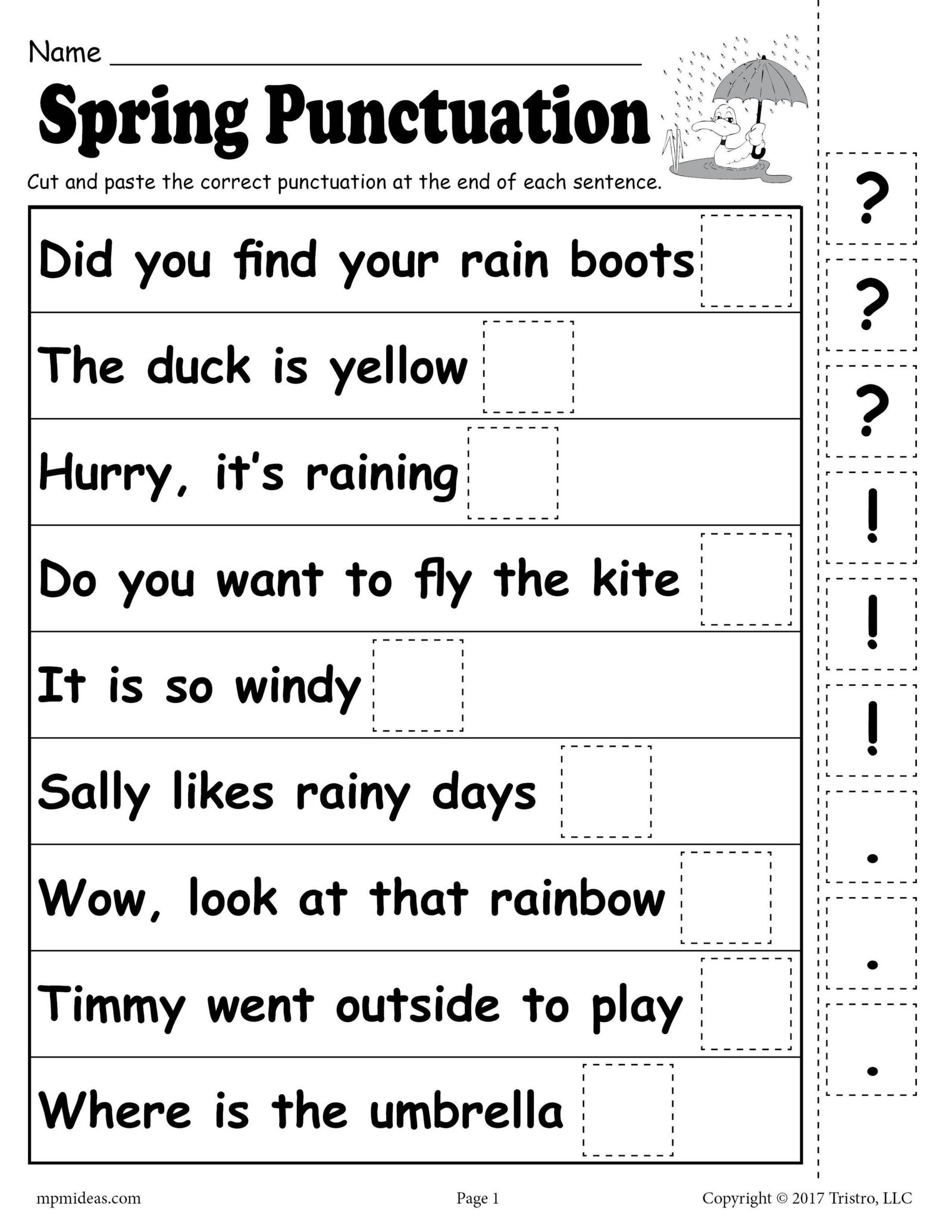 Free Punctuation Worksheets With Answers Free Punctuation Worksheets With Answers