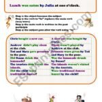 PASSIVE VOICE PAST SIMPLE – ESL worksheet by LILIAAMALIA
