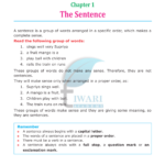 Class 5 English Grammar Chapter 1 The Sentence for 2022-2023 free.