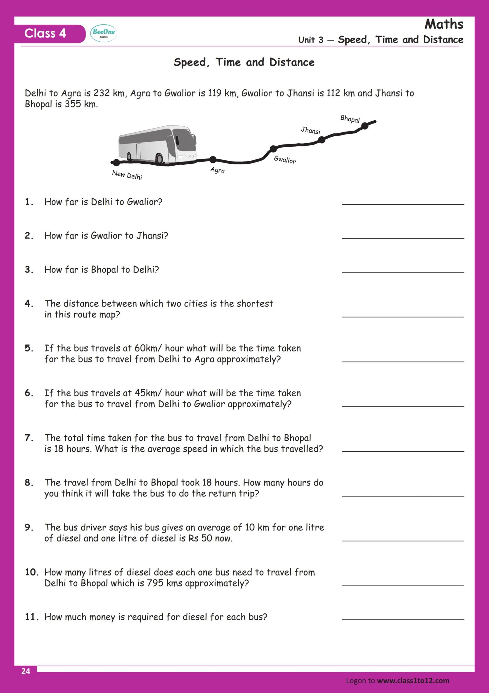 A Trip to Bhopal | Time & Distance Word Problem A Trip to Bhopal | Time & Distance Word Problem