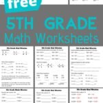 Worksheets For Class 5 20++ Free Printable 5Th Grade Math Worksheets – Worksheets Decoomo