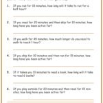 Time Word Problems Worksheets Time Word Problems Worksheet | Grade1to6.com