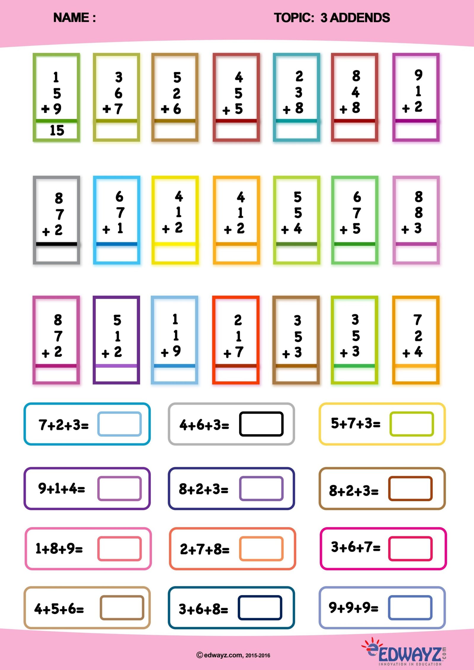 Math worksheets grade 1 addition and subtraction | Up Forever