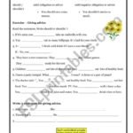 Modal Verbs of Obligation – ESL worksheet by epsatreeprasertsin