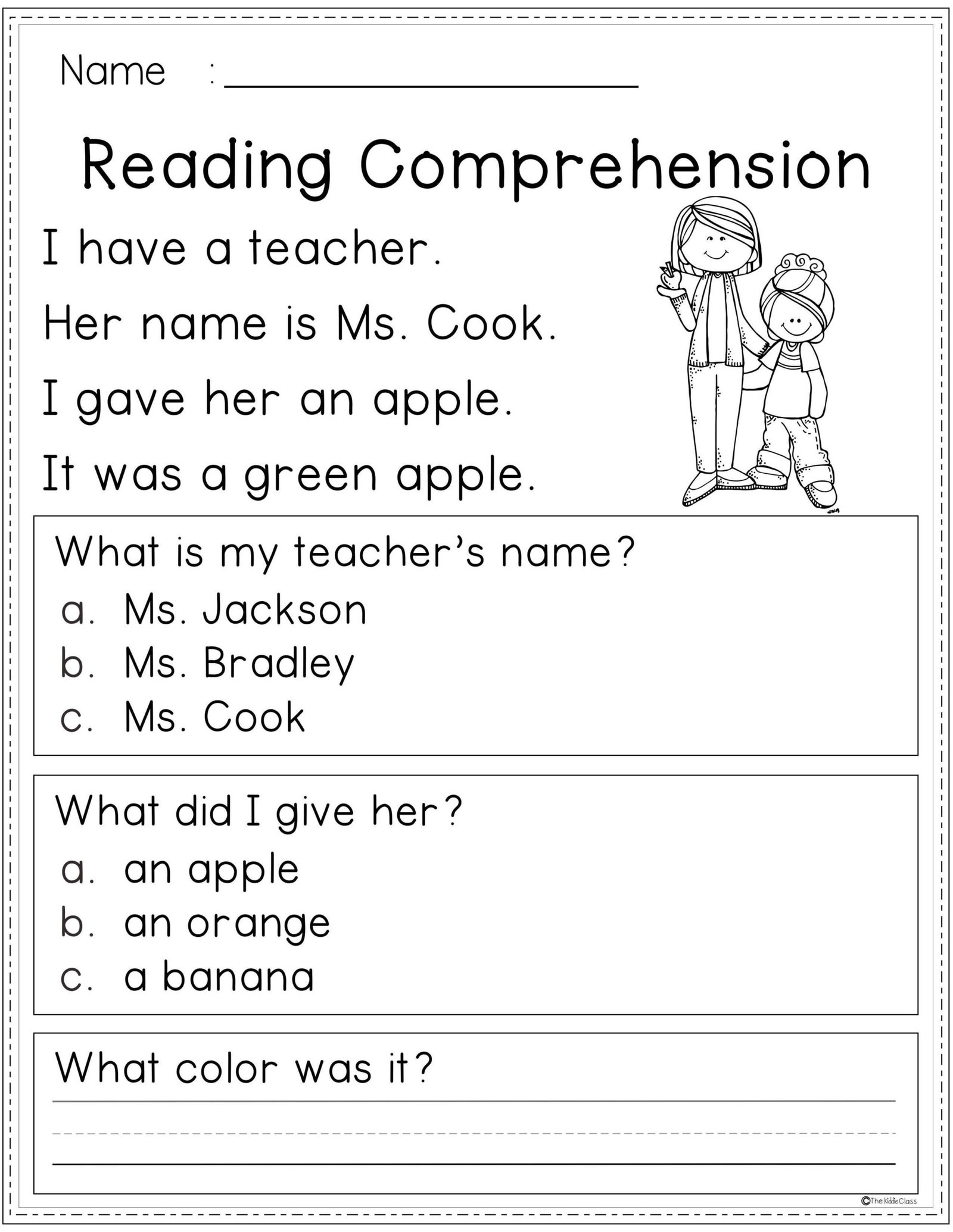 Reading Comprehension Grade 3