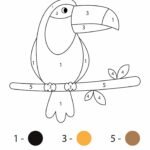 Free Printable Color by Number Worksheets For Kindergarten – Tulamama