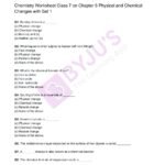Physical And Chemical Changes Class 7 Worksheets With Answers Class 7 Chemistry Worksheet on Chapter 6 Physical and Chemical Changes …