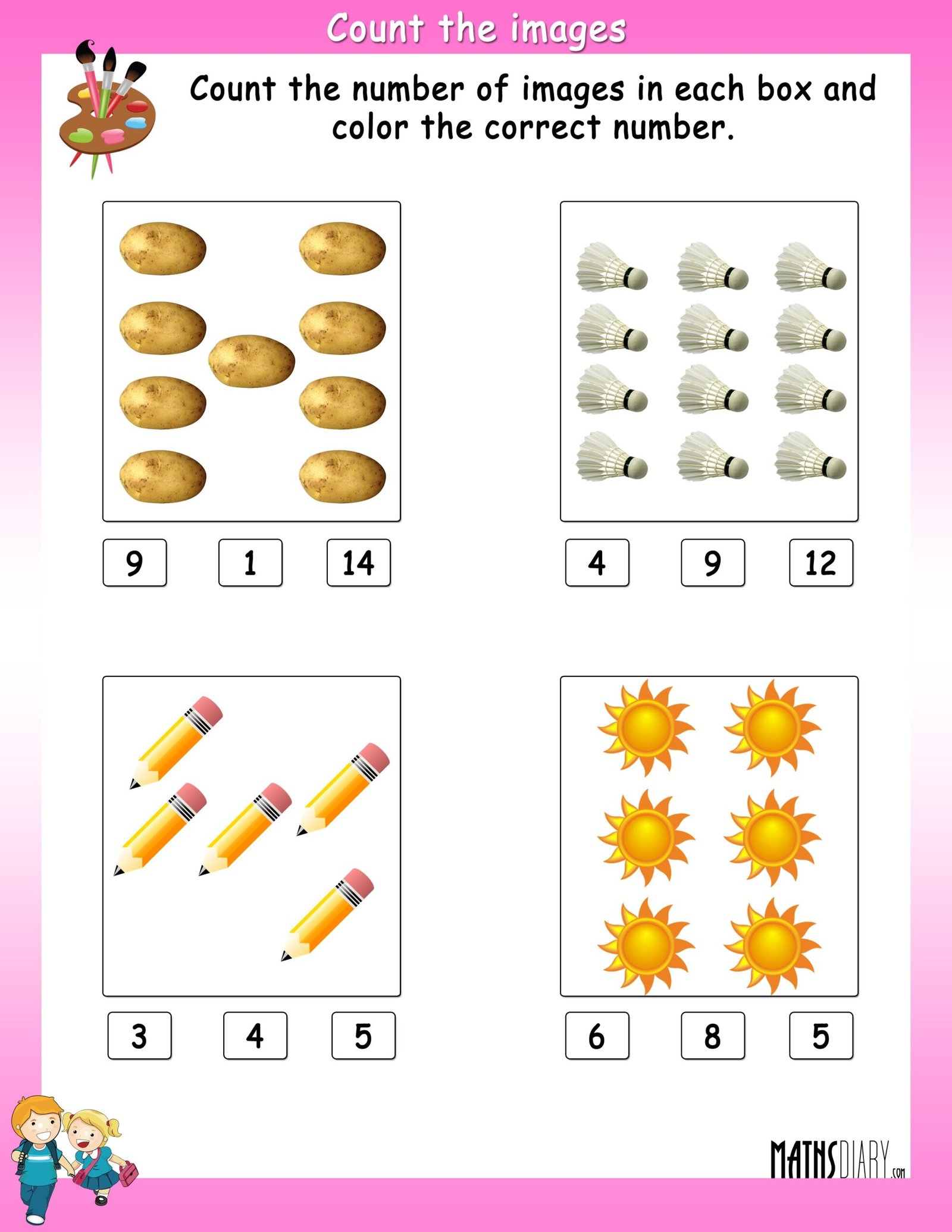 Counting – UKG Math Worksheets - Page 2 Counting – UKG Math Worksheets - Page 2
