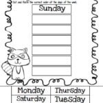 7 Days Of The Week Worksheets Days of the Week Worksheet Activities | 101 Activity