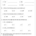 printable divisibility rule worksheets pdf for grade 4 kids