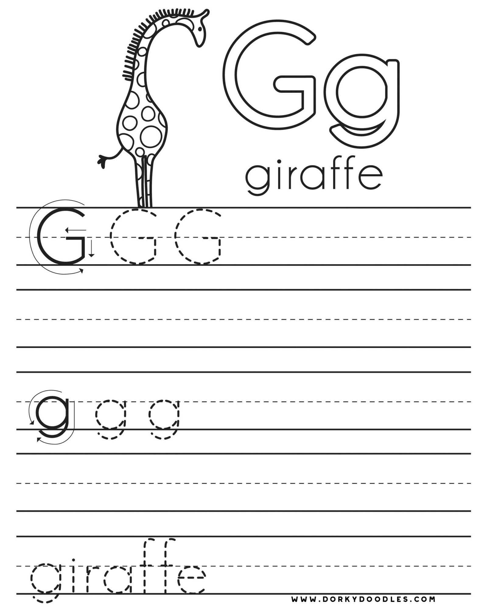 Free Printable Letter G Worksheets - Printable Templates