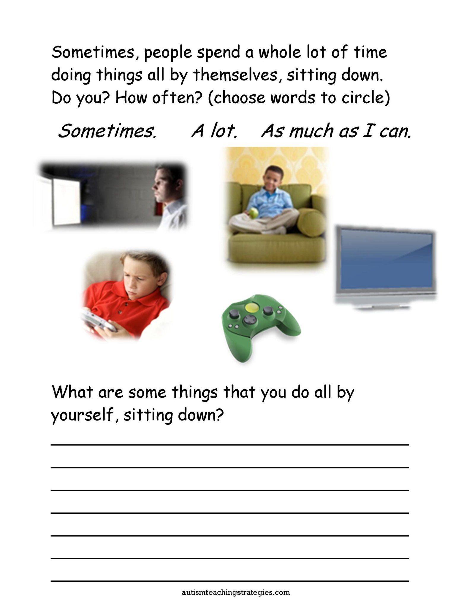 Seven social skills worksheets for kids with ASD who are socially ...