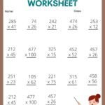 Long Multiplication Worksheets Long Multiplication Worksheets With Answers | FREE