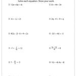 Multi Step Equations Worksheets – Math Monks