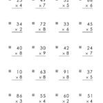 Multiplication Worksheets For Class 3 Multiplication Worksheets Grade 3 with Answer Key