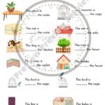 Prepositions of place worksheets • Teacha!