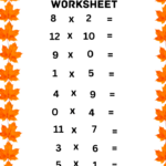 Mixed Times Tables Worksheets Free Printable | Multiplication Table