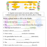 Singular Plural Worksheets Free Singular and Plural Nouns Worksheet for Kids
